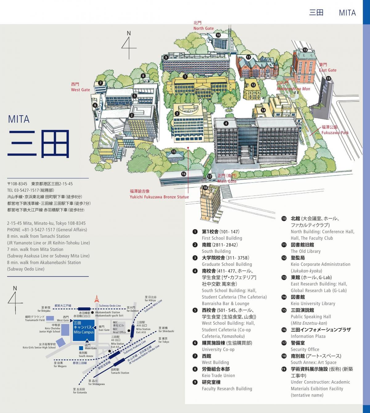 mapa keio university