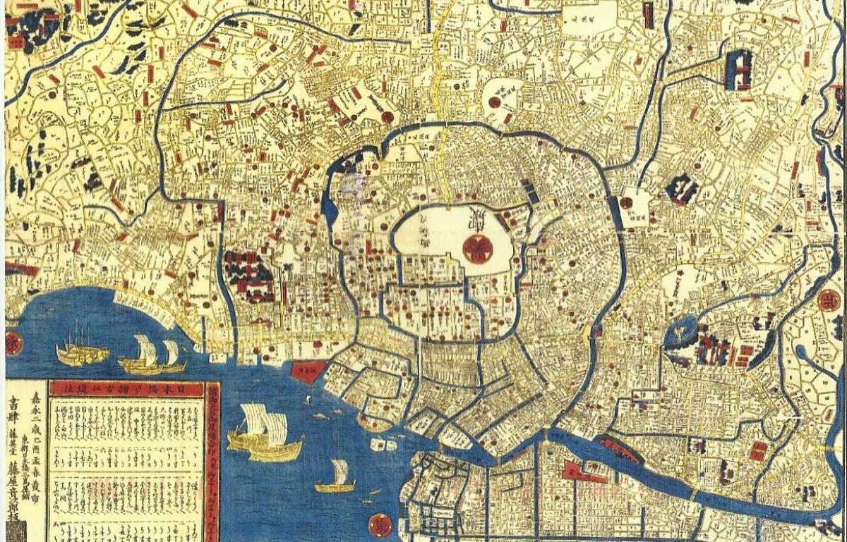 mapa staré Tokio