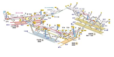 Mapa Ginza station
