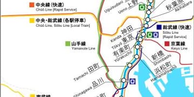 Mapa Keihin tohoku line