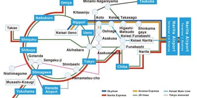 Mapa Keisei line