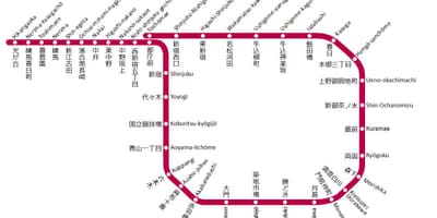 Oedo metro mapa