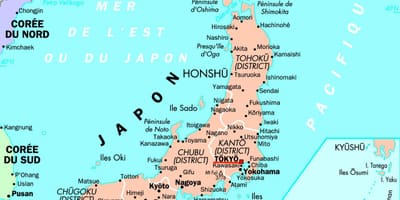 Mapa Japonsko Tokio