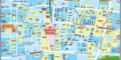 Mapa Shinjuku