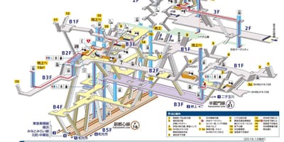 Mapa Shinjuku station