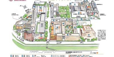 Mapa Sophia university campus