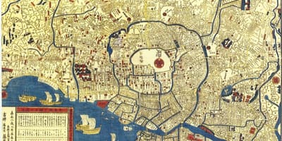 Mapa staré Tokio