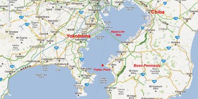Mapa Tokyo bay