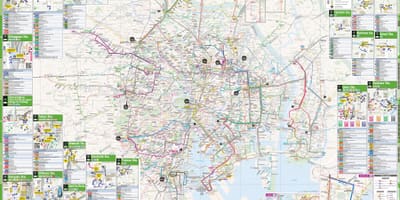 Tokyo city bus mapa