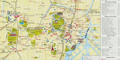 Tokio guide mapě