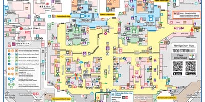 Mapa Tokia stanice